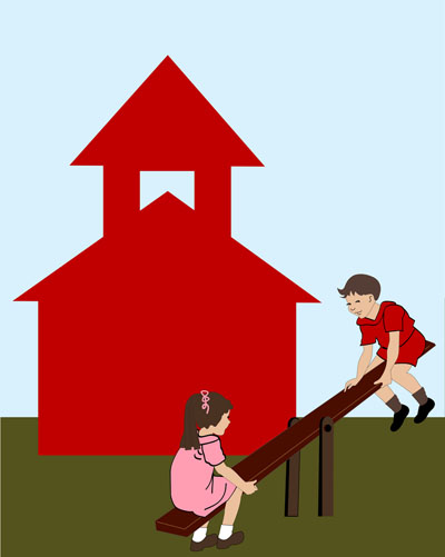 bigstock-boy-and-girl-on-seesaw-in-fron-15973982