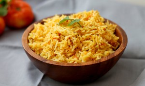 indian spiced tomato rice, masalamommas, indian recipes