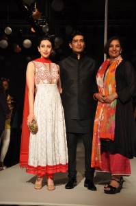 Karishma Kapoor, Manish Malhotra and Shabana Azmi