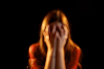 Abused Woman Out Of Focus