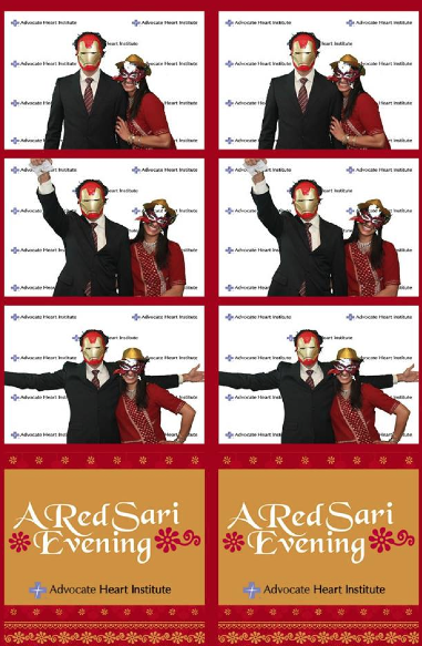 Having a little fun  at the Red Sari Gala!