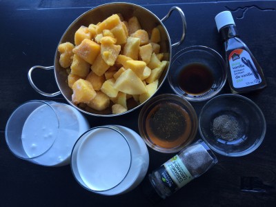 Mango kulfi ingredients