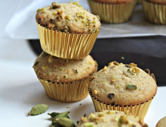 Whole Wheat Cardamom Spice Muffins