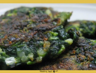 Spinach Patties Masala Style!