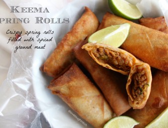 Recipe: Keema Spring Rolls