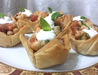 Recipe: Cholay Chaat in Phyllo Pastry Cups
